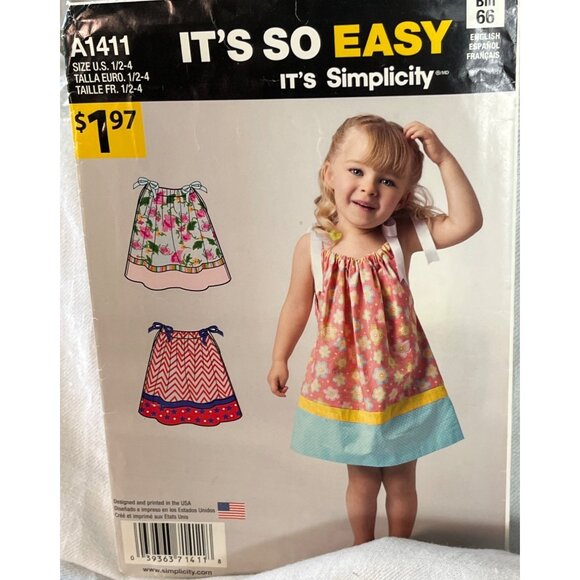 Sewing Patterns Toddler Girls Dresses Bloomers Adorable Variety Lot of 5 - Picture 5 of 6
